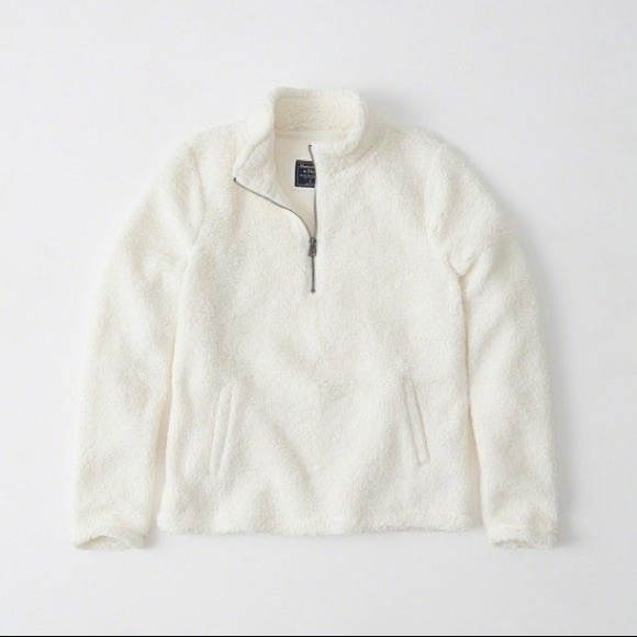 Abercrombie & Fitch Jackets & Blazers - Abercrombie & Fitch Sherpa Half Zip Jacket